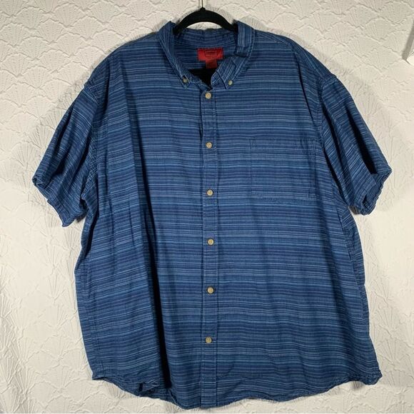 The Foundry Supply Co. Other - FOUNDRY SUPPLY CO Young Men's Blue Short Sleeve Button Down Shirt 3XL #867